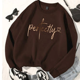 Brown sweatshirt perfectly